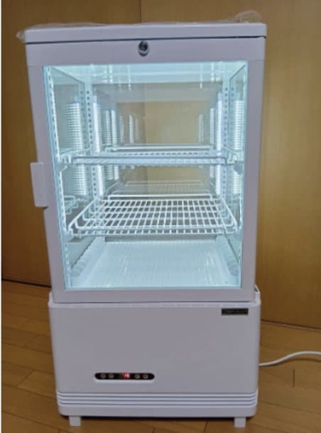 4面ガラス冷蔵ショーケース レンタル(卓上型)